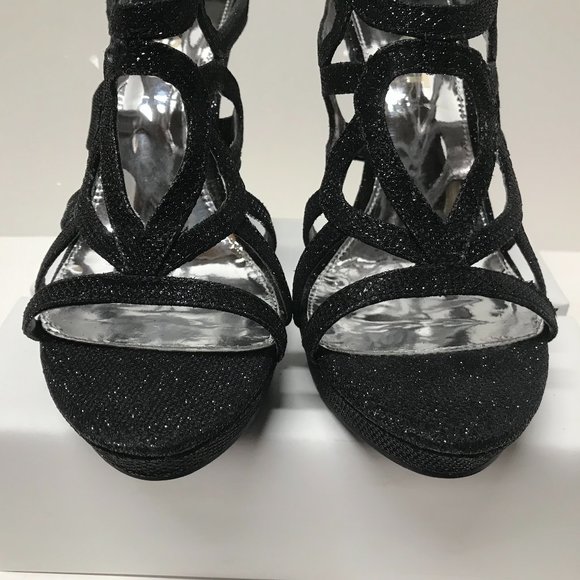 Report Rocko Caged Platform Evening Sandals - Picture 7 of 16